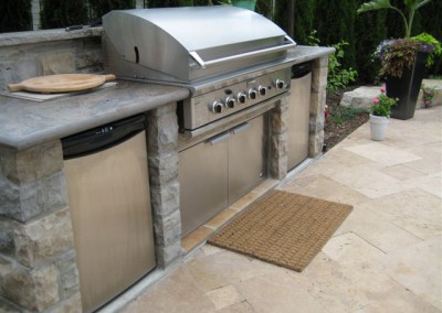Stone bbq surround