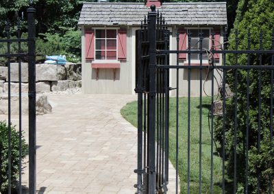 Pool patio entrance