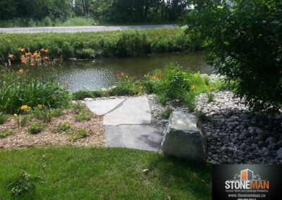 Jumbo flagstone pathway