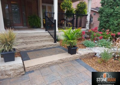 Oaks Ridgefield Plus walkway with natural stone steps